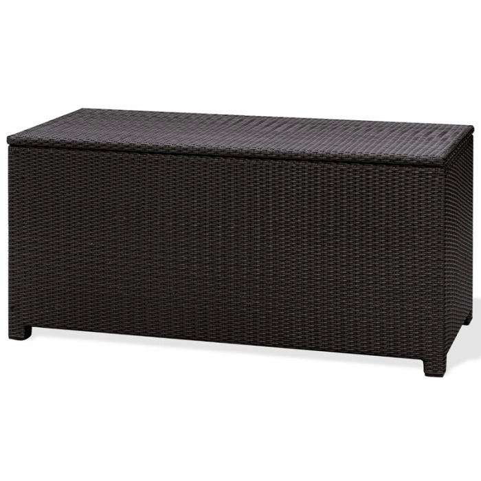 Cassapanca da esterno in wicker intrecciato Java - Cassapanca Da Esterno In Wicker Intrecciato Java Dimensione 180x70 H75 Cm Materiale: wicker, Misure: 140 x 59 cm