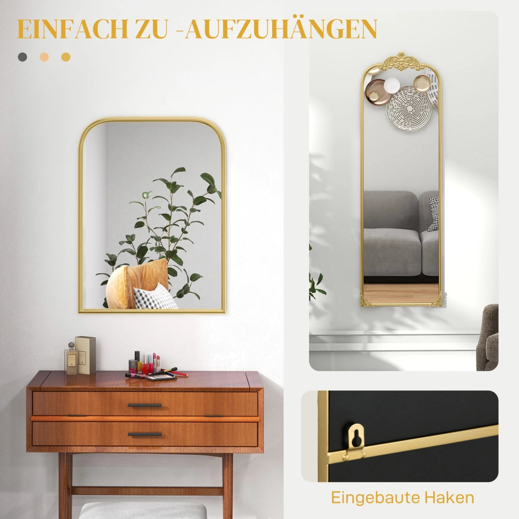Specchio da Parete ¨C Minimal ¨C Oro 60x3x87 cm