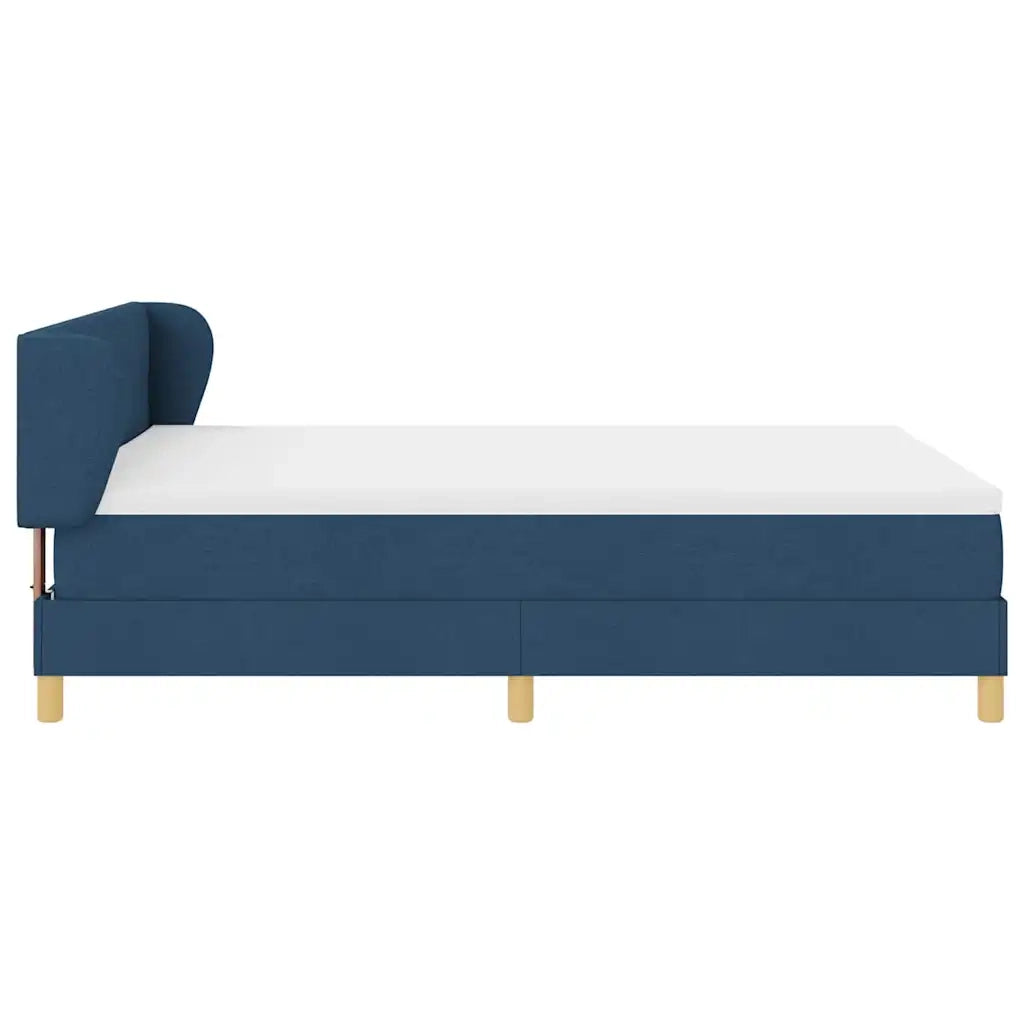 Letto a molle con materasso Blu 140 x 190 cm Tessuto 3340212