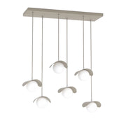 Lampada sospesa RITUAL 6xG9 beige bianca Emibig