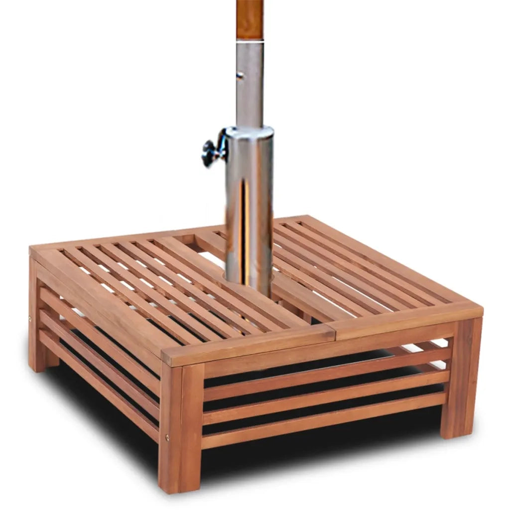 Rivestimento Supporto Base Ombrellone-Supporto per ombrellone in Legno
