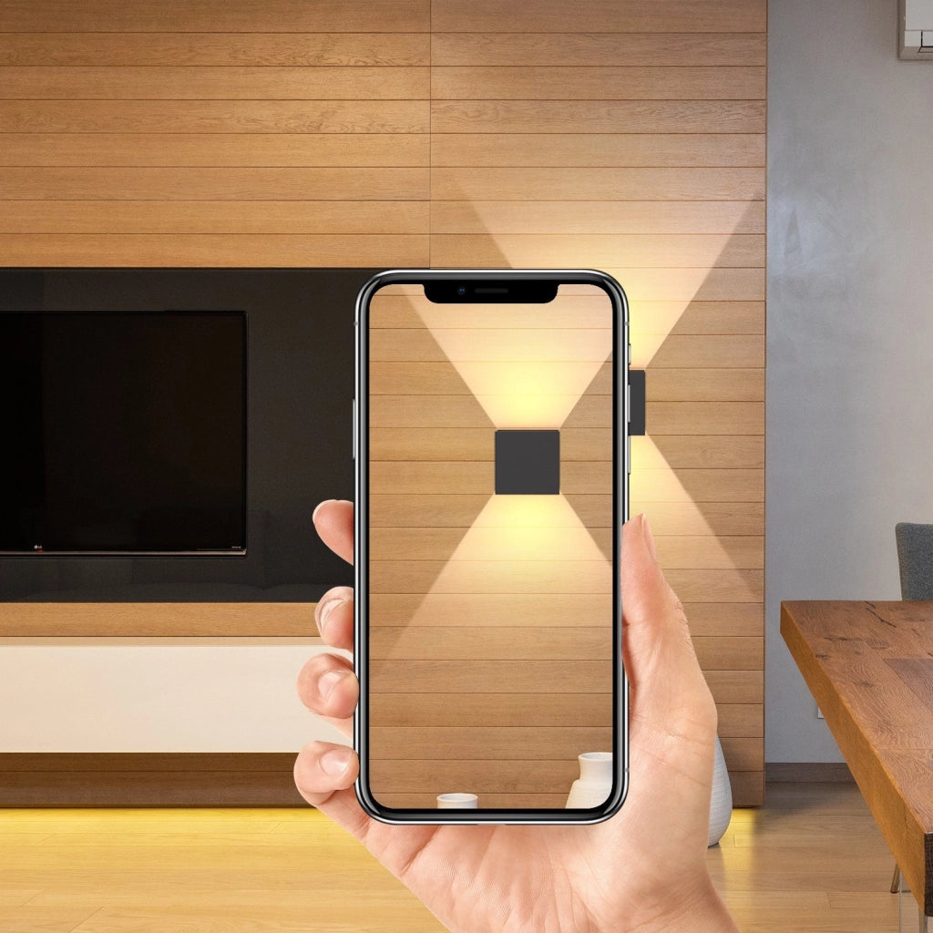 ZMH Applique a LED nere Applique moderne per esterni per la camera da letto