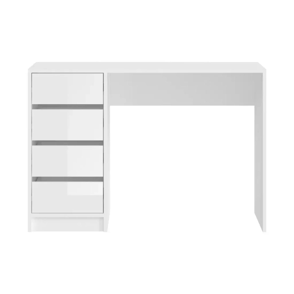 Toeletta ESTRELLA bianca senza specchio – 110 cm, 4 cassetti, stile classico