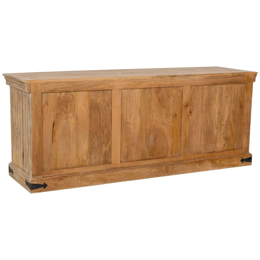 Mobiletto basso in legno bianco 165x46x65h cm