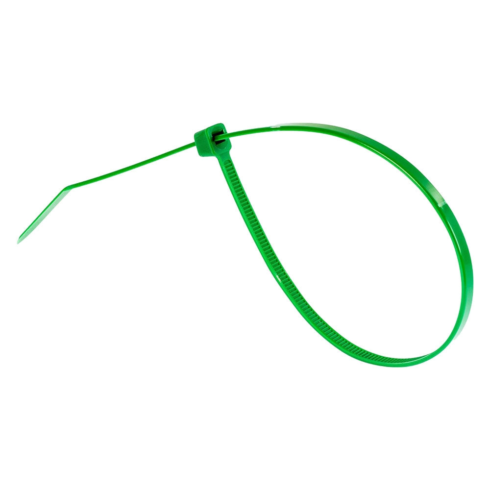 FASCETTA A STRAPPO PER CABLAGGIO mm 4,6 x 200 - verde  - UNIKO
