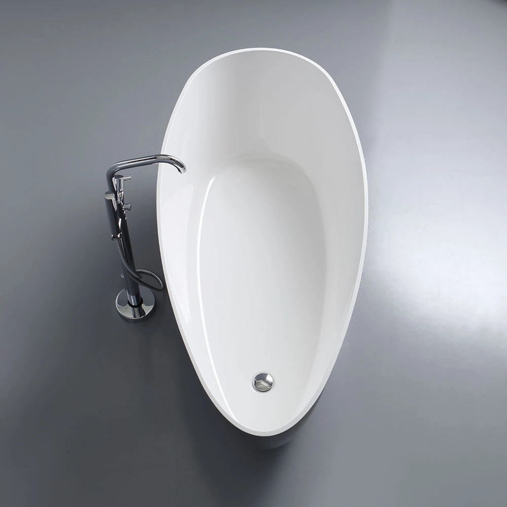 Vasca da bagno freestanding grigia moderna
