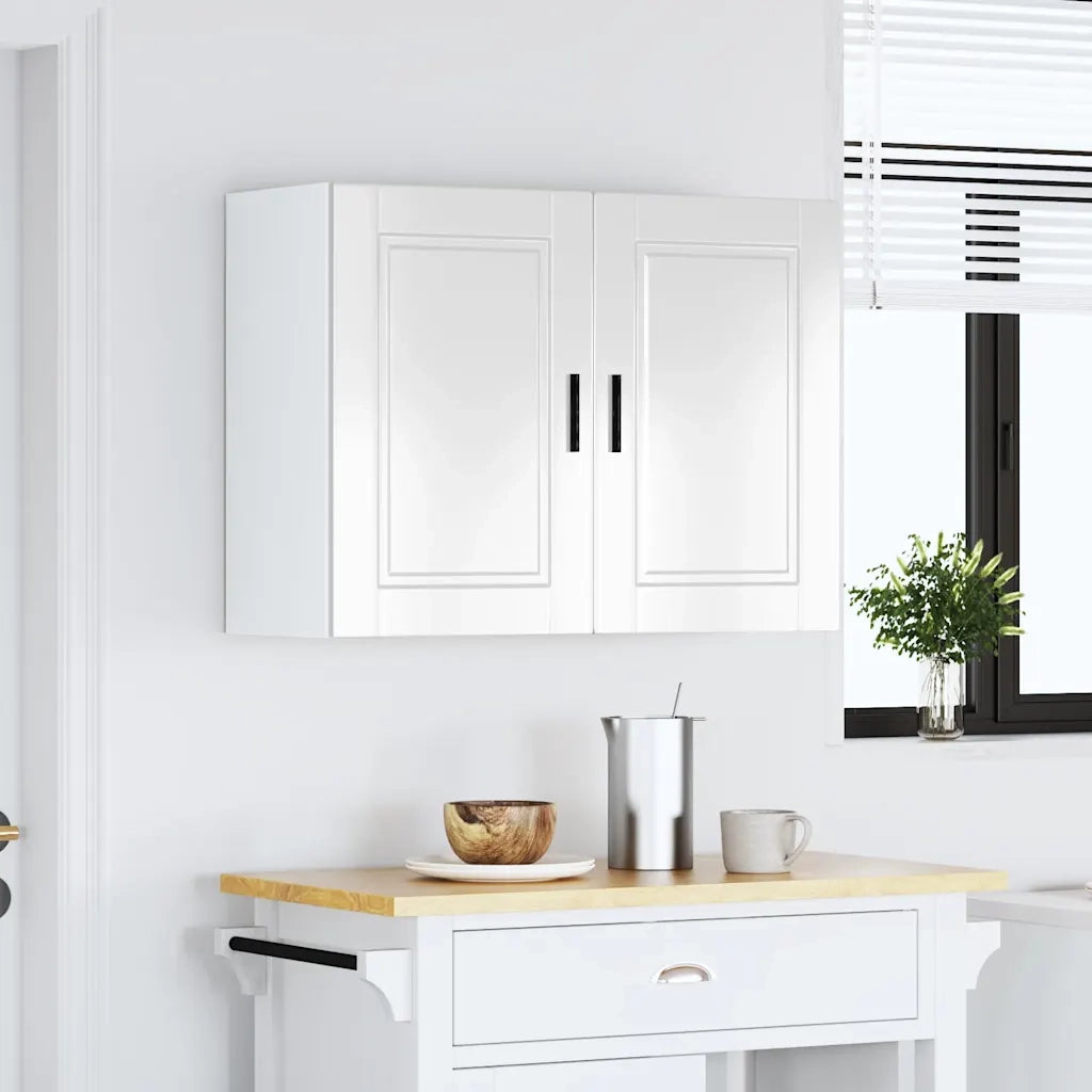 Pensile da Cucina Porto Bianco Lucido in Legno Multistrato 854069