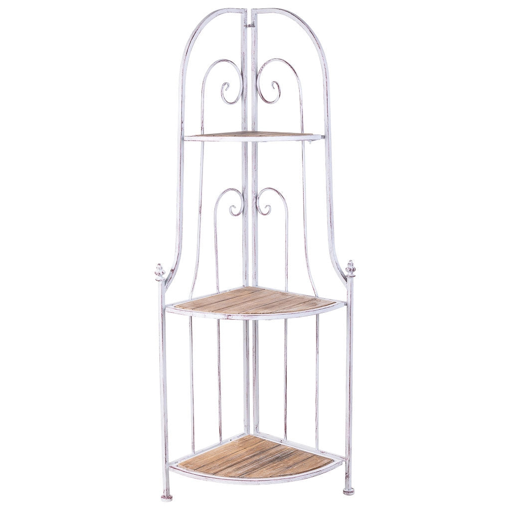 Mensola espositiva grigio 37x37x131