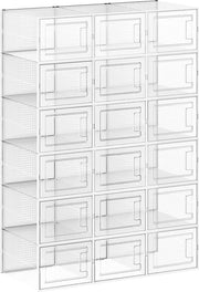 Set di archiviazione trasparente a 18 pezzi, ripiegabile