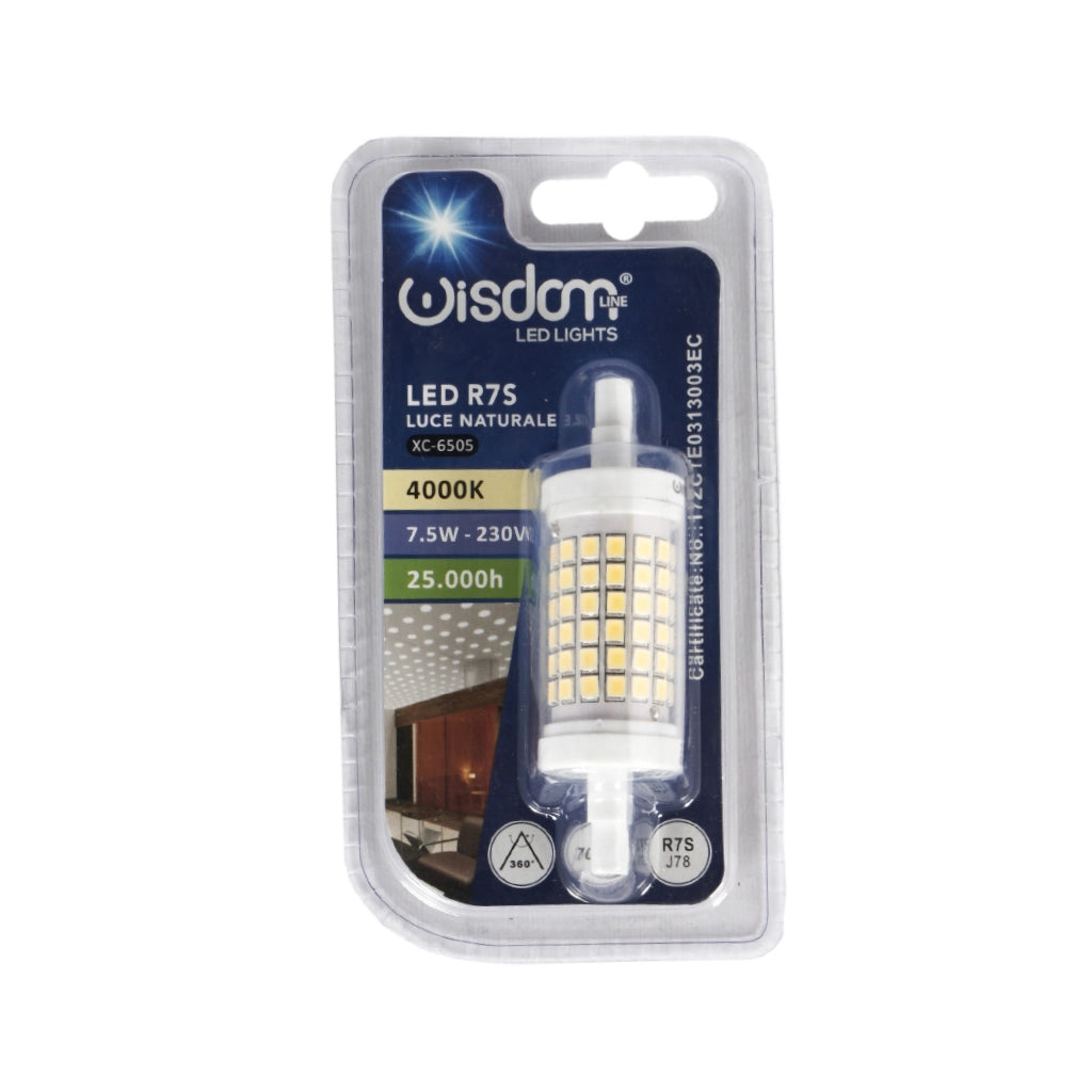 Lampadina led R7S 7,5W 4000K