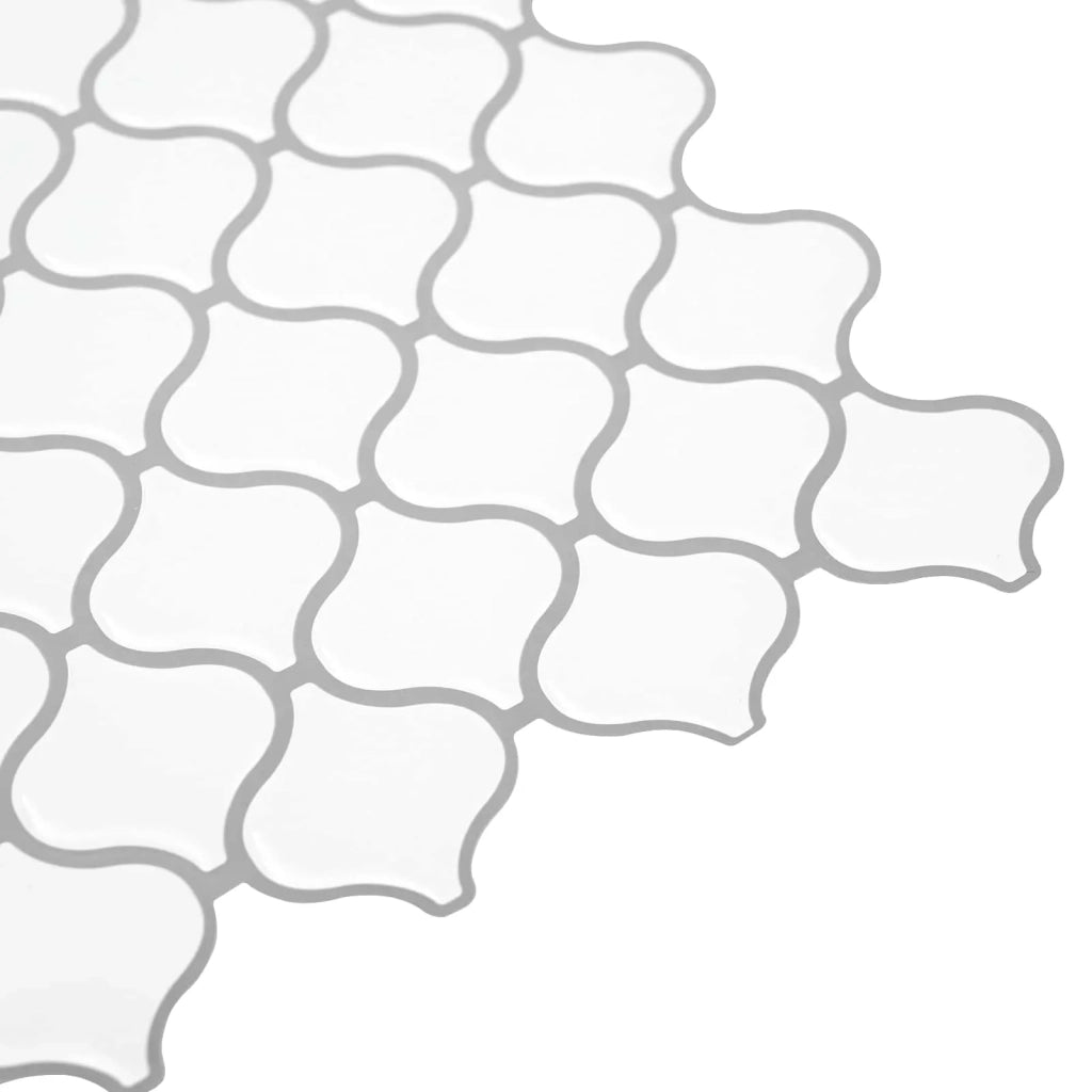 Piastrella Lanturn 50 pcs Bianco 27 x 27 cm Poliuretano e PET 42046236