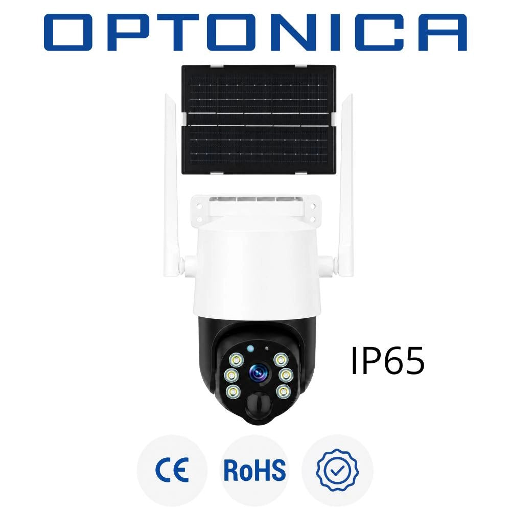 Telecamera ip wifi 4mp con batteria pannello solare e micro sd