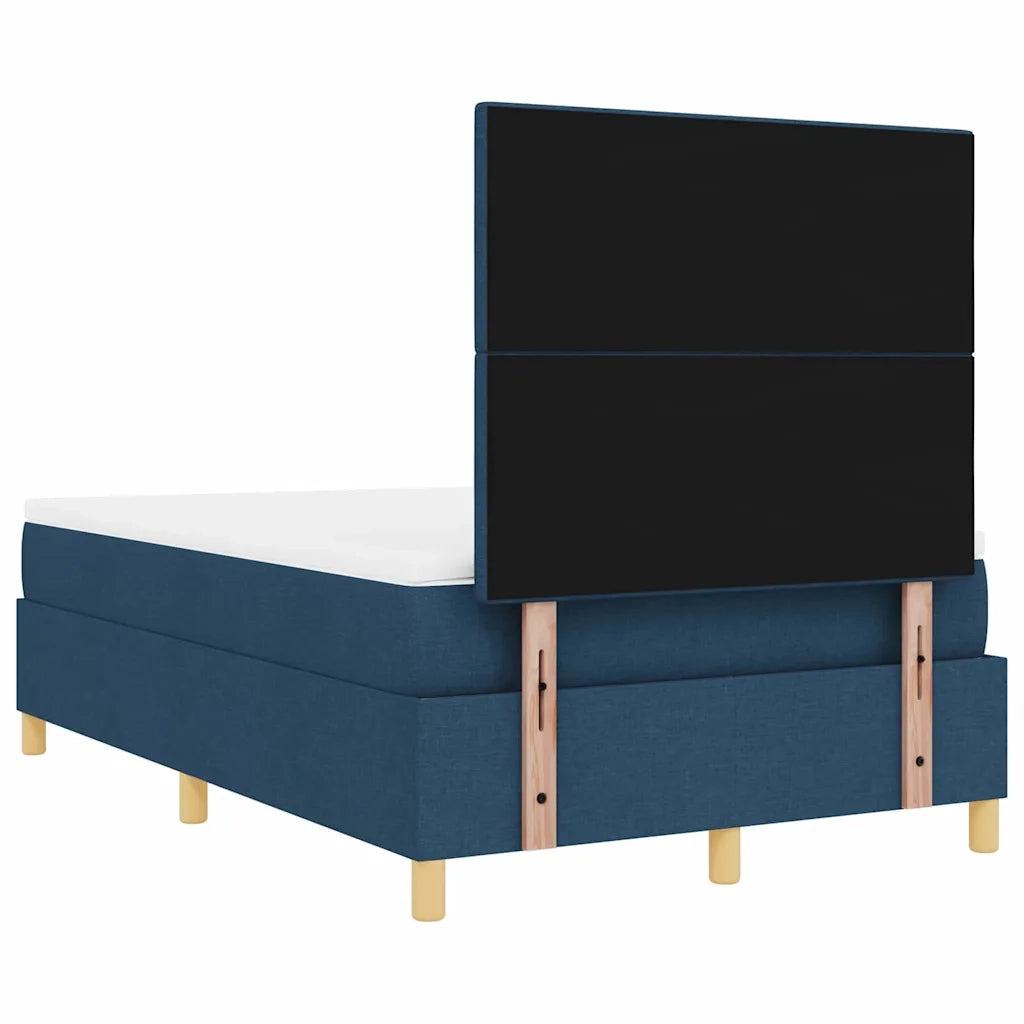 Letto a molle con materasso Blu 120 x 190 cm Tessuto 3339608