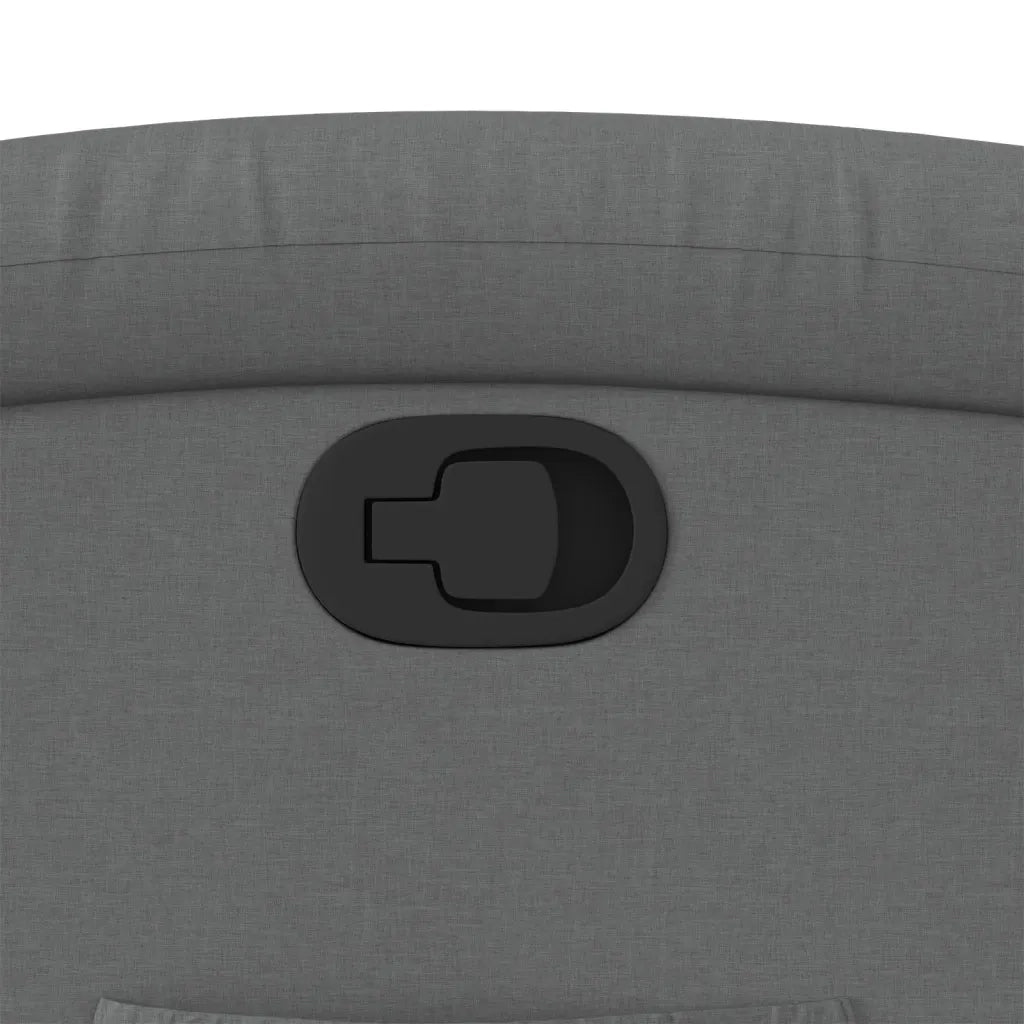 Poltrona reclinabile in tessuto grigio scuro 3205381
