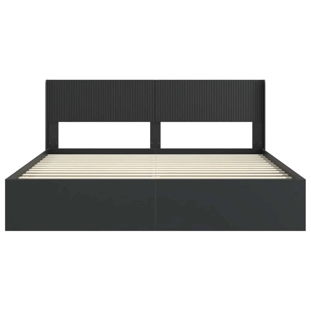 Letto da camera | Struttura del letto con stoccaggio e testata 3 pcs