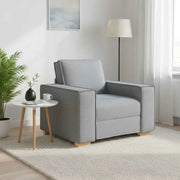 Poltrona Divano Grigio Chiaro 100x78x84 cm Tessuto 4104960