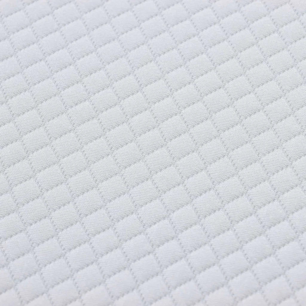 Materasso Bianco e Grigio 80 x 200 cm Tessuto Jacquard 4106369