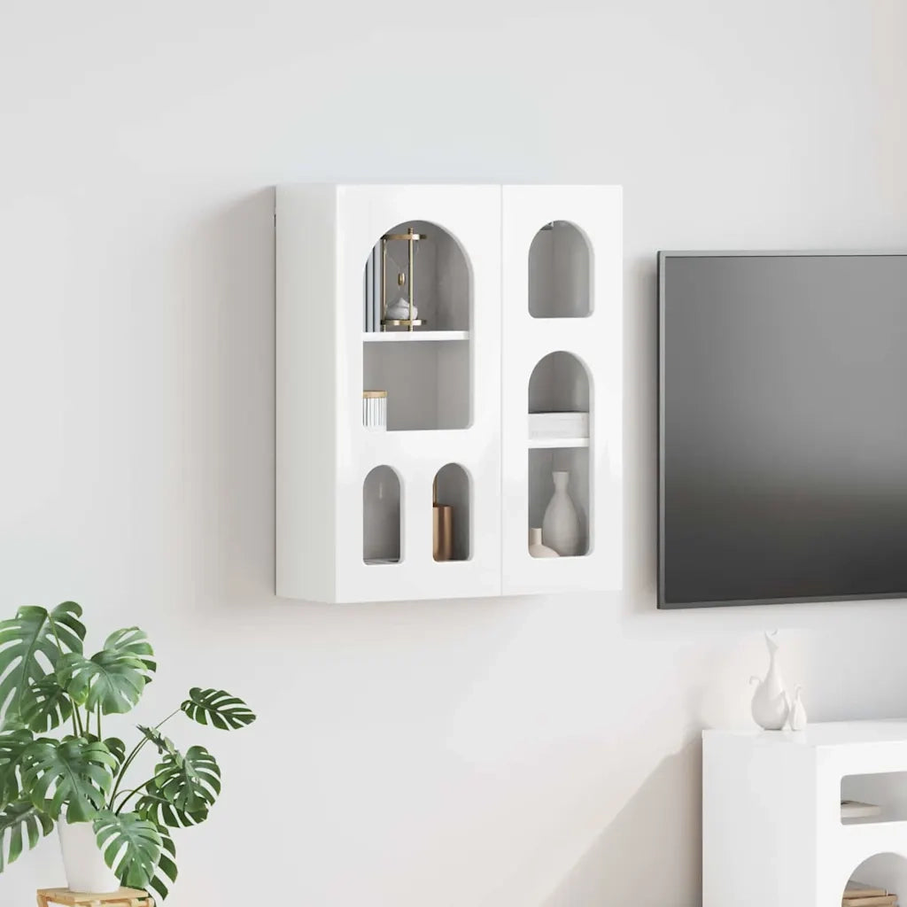 Armadio pensile con lo scaffale Bianco Lucido 59 x 20 x 71.5 cm CFW3160294