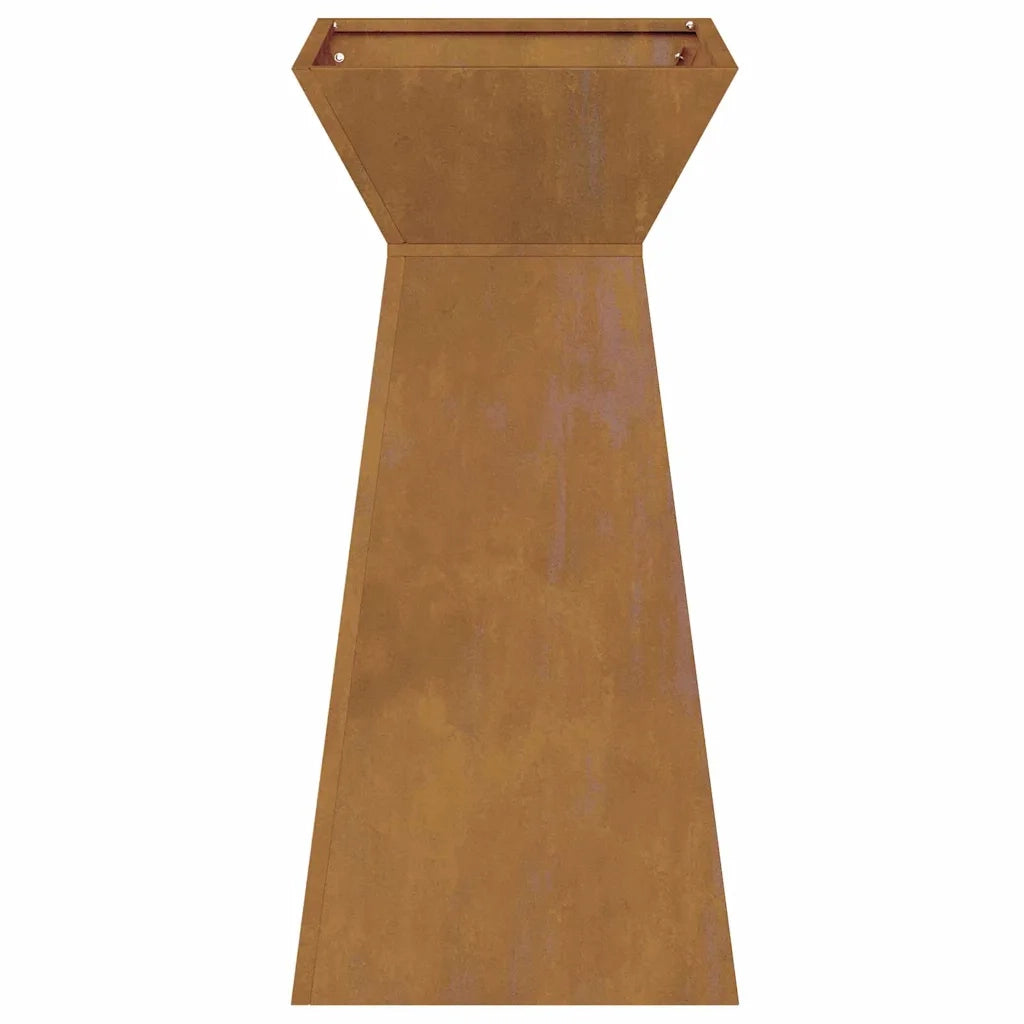 Vaso a Pilastro 2 pz-Set di 2 Fioriera da Esterno-Contenitore per Piante Argento 35 x 35 x 73 cm 694570