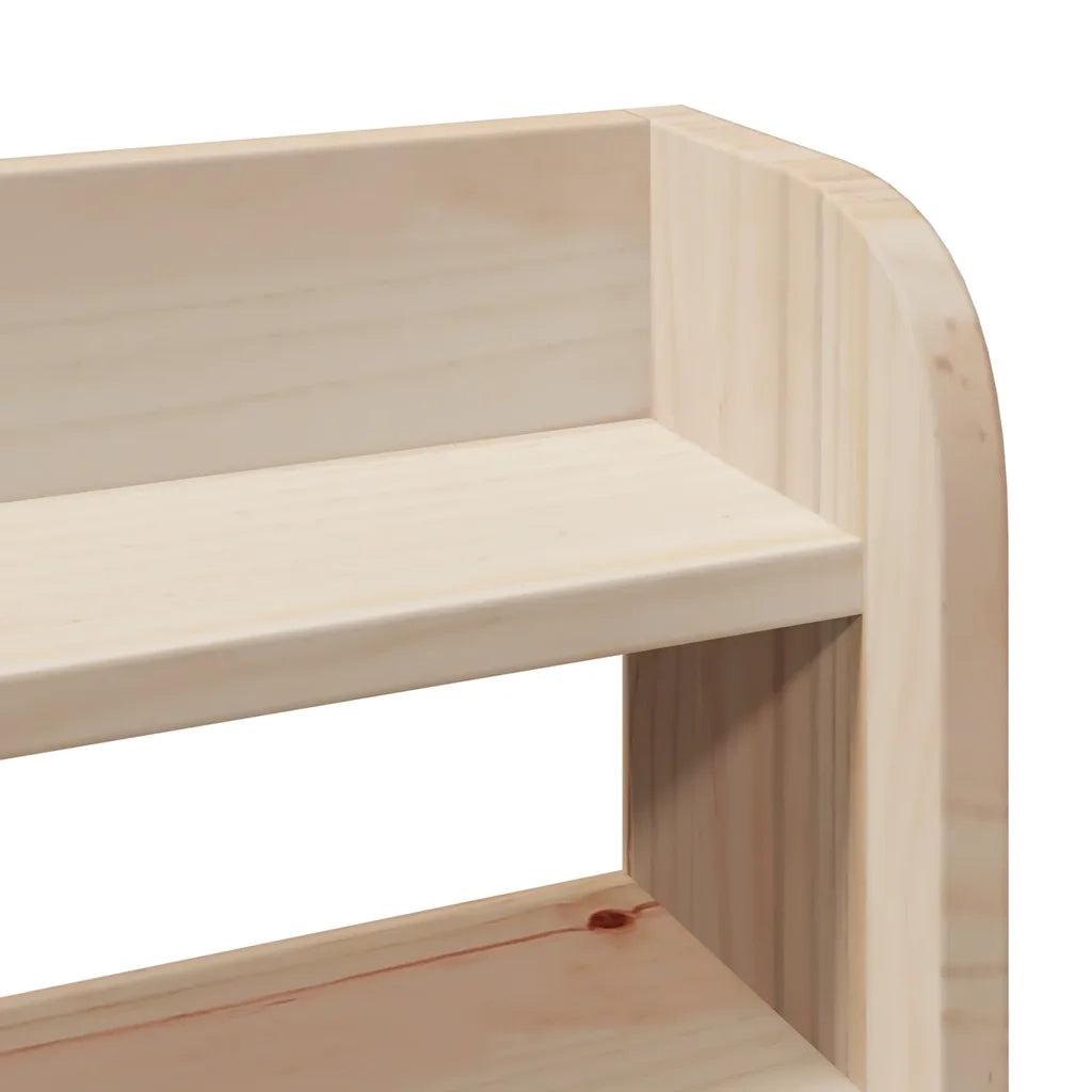 Giroletto con Testiera 150x200 cm in Legno Massello di Pino 3306764