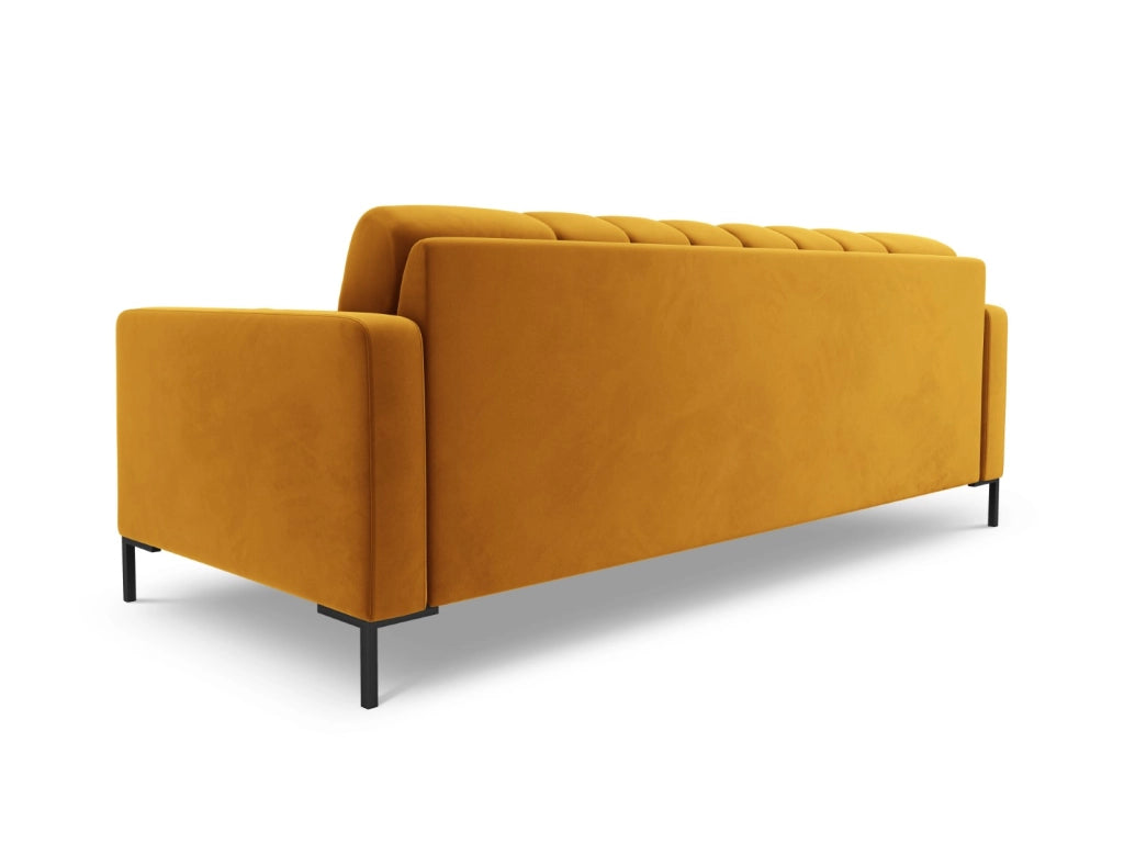 Cosmopolitan Design - Divano "Bali" 4 posti in velluto giallo 