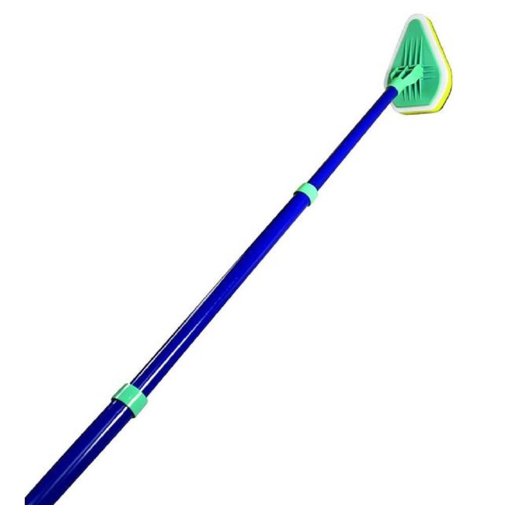 Trade Shop - Spazzola Pulisci Piastrelle Finestre Bagni Allungabile 3 In 1 Clean Reach -