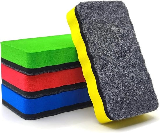 Sfere adesive per lavagna - adesivo per lavagna efficace - 1 pezzo - nero - microfibra e velluto
