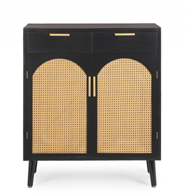 Credenza Legno Nero Boho da Interno - JOSIE