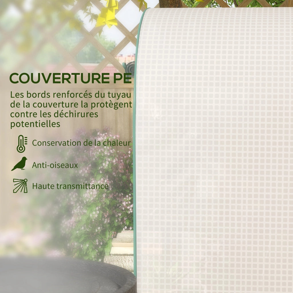 Serra da Giardino e Balcone con Ripiani ¨C zephmum ¨C Bianco 80x50x160 cm