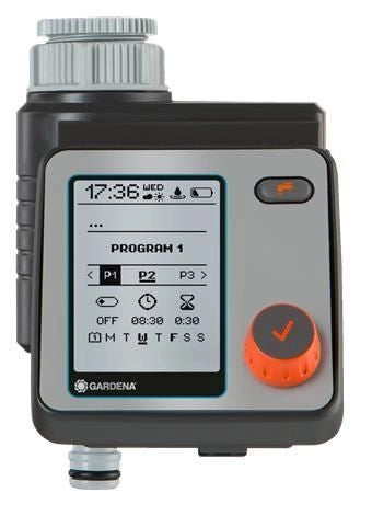 Gardena 1892-20 Computer per irrigazione Master fino a 6 programmi indipendenti pressione max 12 bar colore Nero Grigio