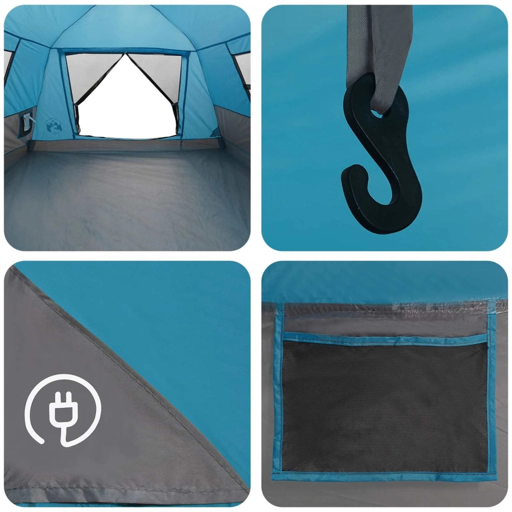Tenda istantanea resistente all'acqua 3 persona Blu 42042267
