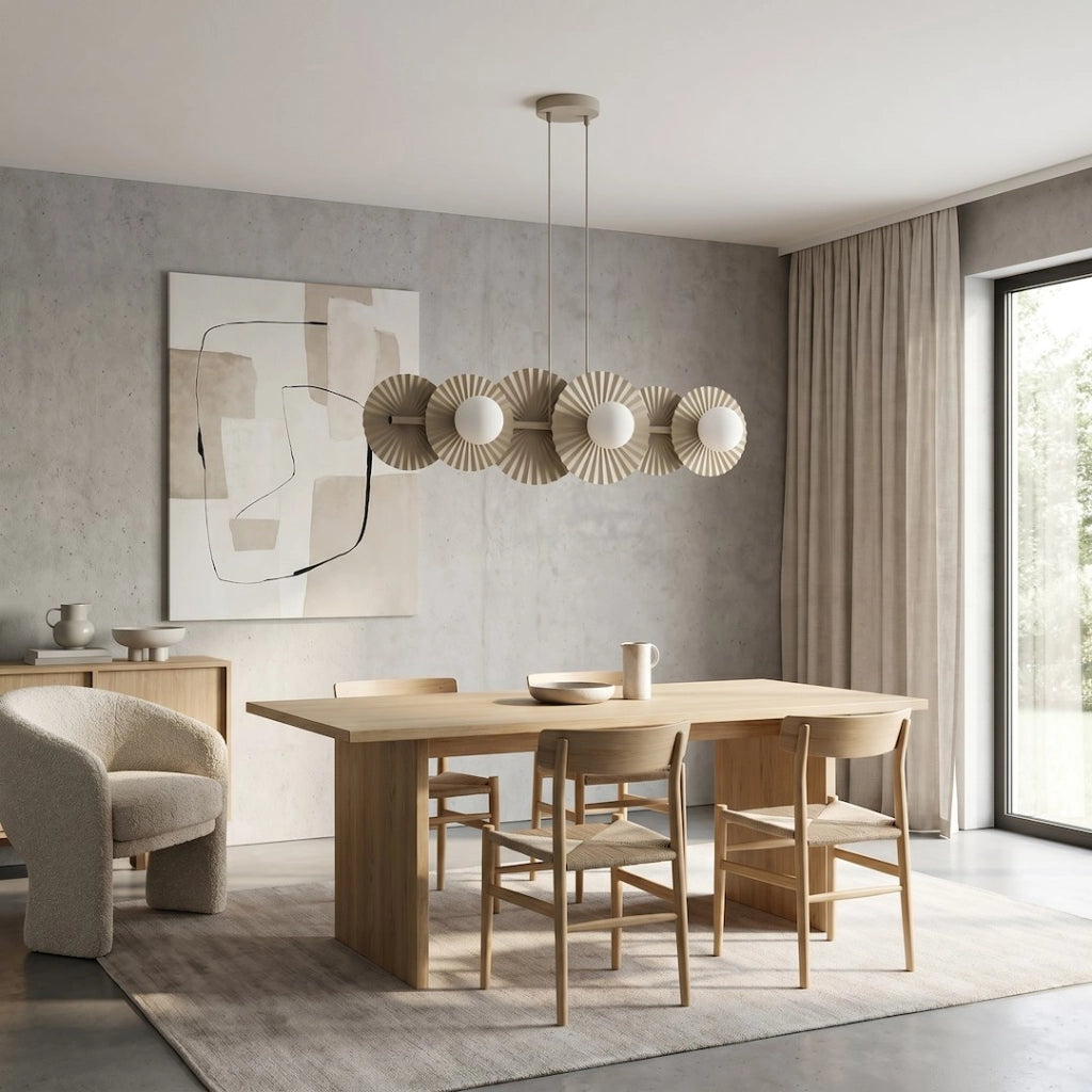 Lampada sospesa Umbra beige 6xG9 Emibig