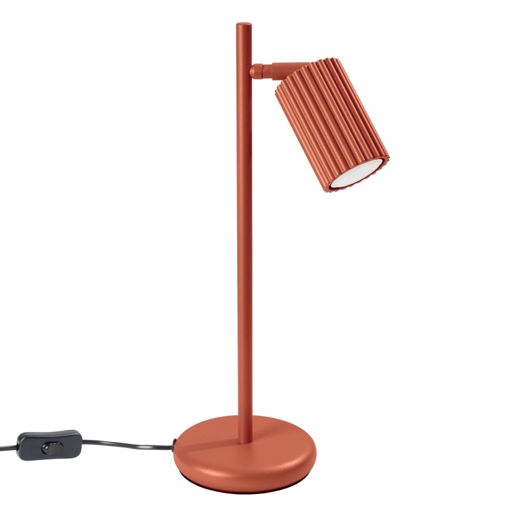 Lampada da tavolo KARBON rosso ocra
