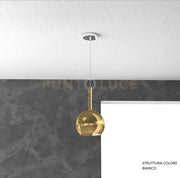 SOSP. BIANCO 1 LUCE PICCOLA ORO 1155BI-SP-OR