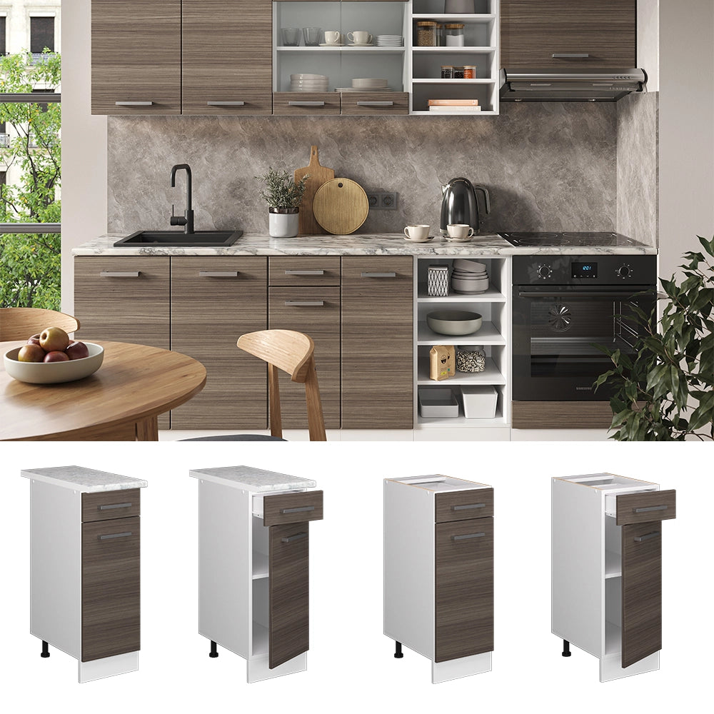 Vicco Mobiletto base per cucina Grigio 30 cm , PL Marmo