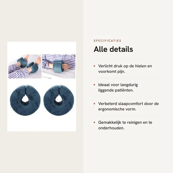 Supporto per Piede - 2 Pezzi - 17 X 17 X 11 Cm - Cuscino in Donut per Piedi