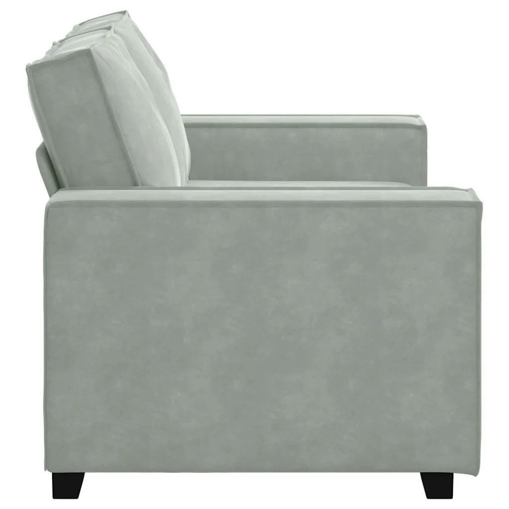 Divano a 2 Posti-Sofa 2 Posti Grigio Chiaro 120 cm in Velluto 439673