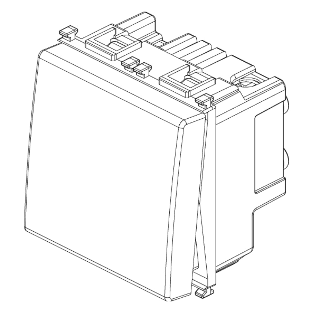 Pulsante targhetta vimar 14050 1p no 10a 250v bianco per impianti elettrici