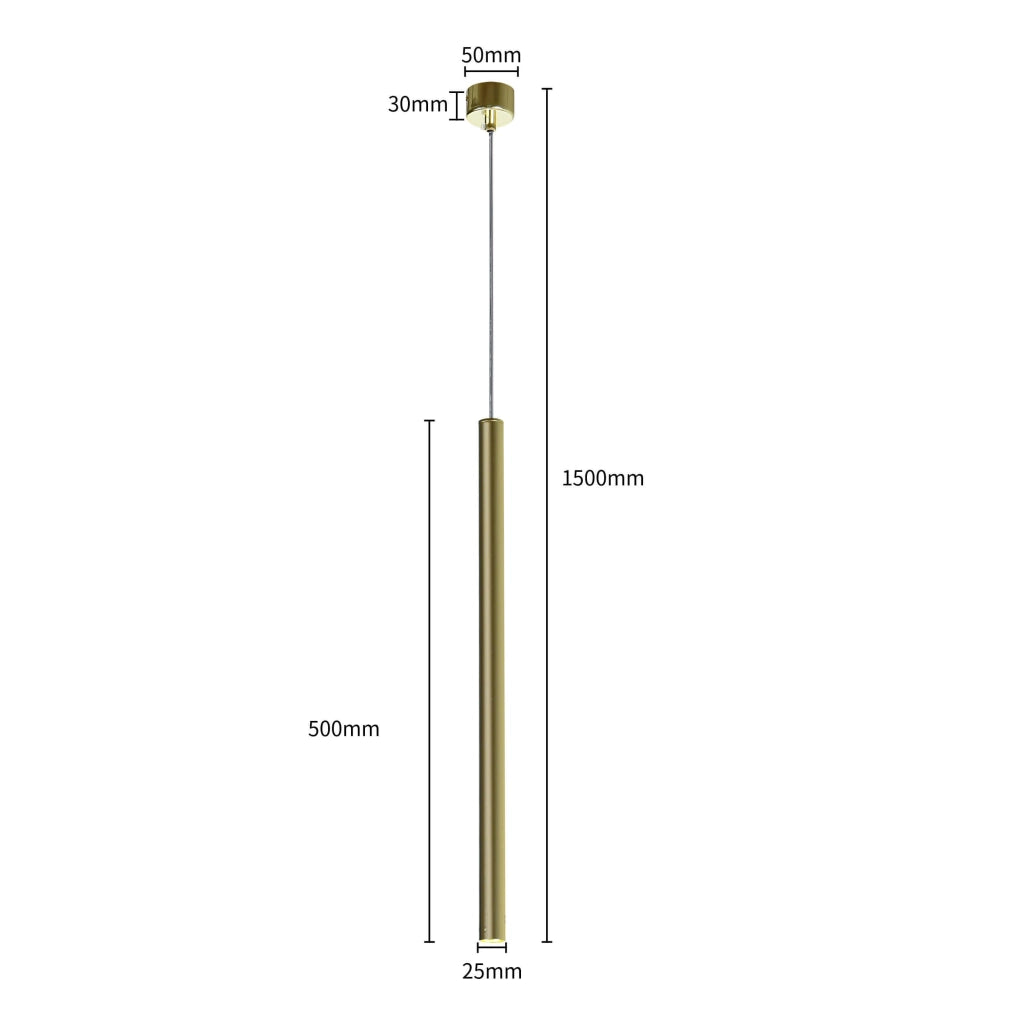 Lampada a sospensione Lungo G9 oro ottone Light Prestige