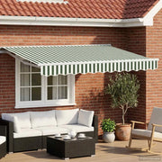 Cornice per Tenda Manuale con LED Verde e Bianco 3 x 2,5 m 3420590