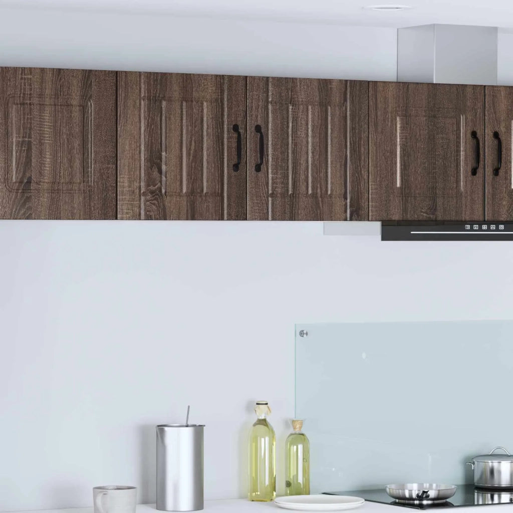 Mobile da cucina 2 pz-Set di 2 Armadio da cucina Rovere Marrone 40 x 31 x 40 cm 491539