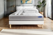 Pacchetto letto completo - Materasso 160x200cm + Box spring con doghe (kit) + 2 cuscini + Piumino - Actimemo Touch