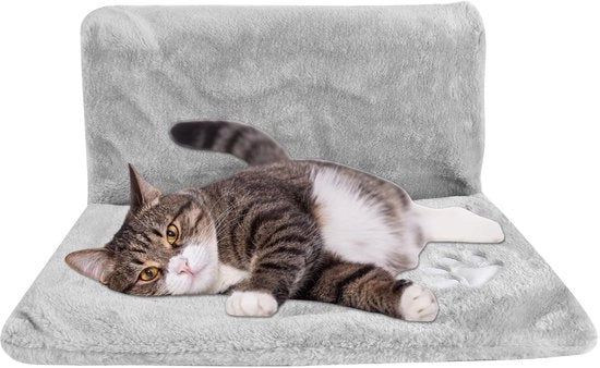 Sedile riscaldante per gatti, hangmat per gatti, sedile per gatti con pelle morbida, 46 x 30 x 25 cm