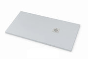 Piatto doccia Ardesia extra piatto 60X60 cm colore Grigio chiaro RAL 7035 griglia Grigio chiaro