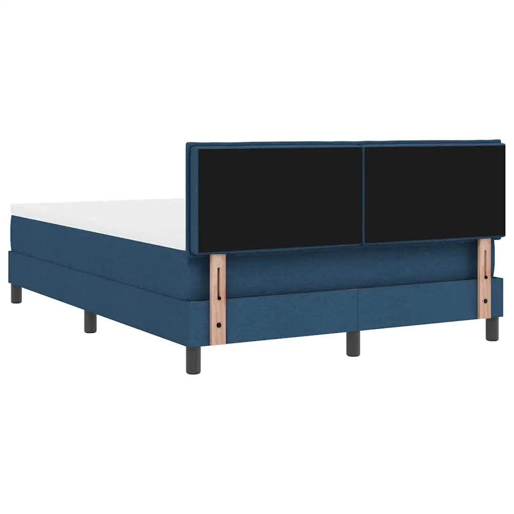 Letto a molle con cuscino con testiera Blu 140 x 190 cm Tessuto 3338768
