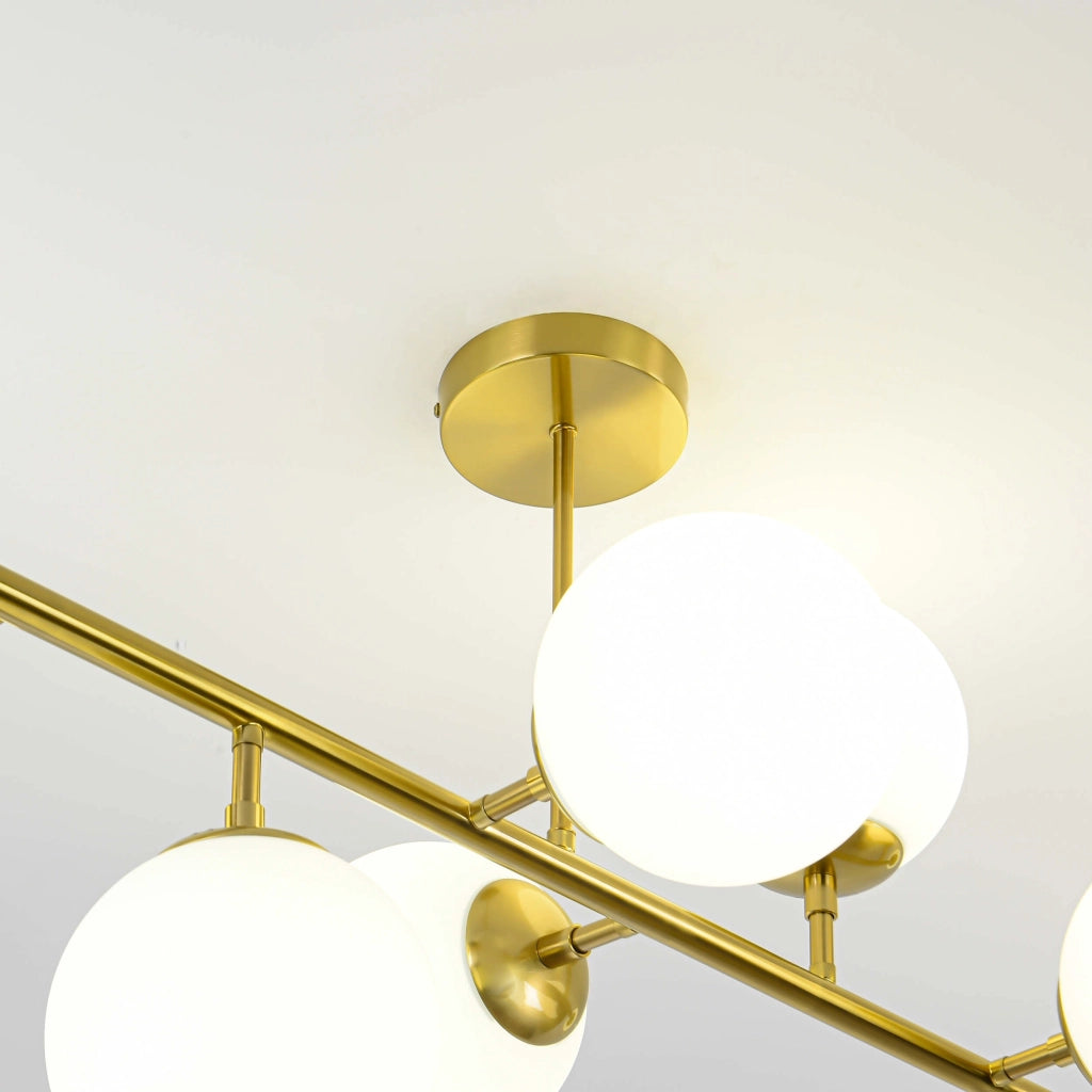 Lampadario Dorado Light Prestige 8xE14 oro bianco moderno
