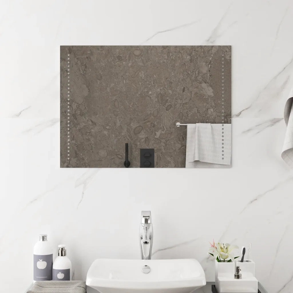 Specchio da Bagno con Luci LED 70x50 cm 151727