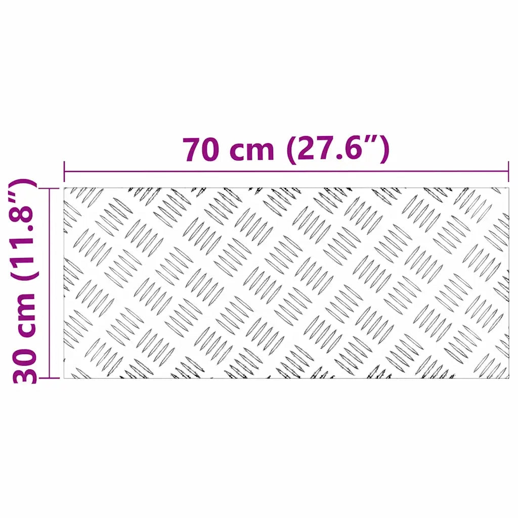 Gradini per Scale 2 pcs Argento 70 x 30 cm Alluminio 4104301