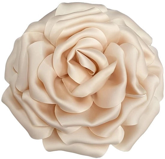 Accessorio nuziale in seta satinata di alta qualità - 16 cm - decorazione per matrimoni e feste - manufatto artigianale - fermaglio con fiori