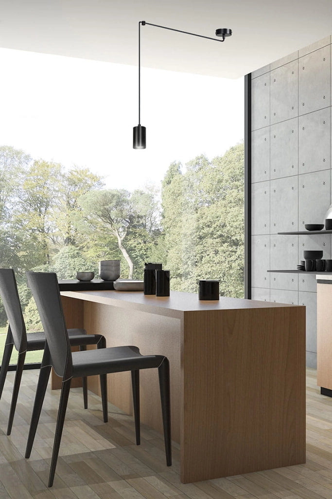 Emibig Traker lampada a sospensione nera GU10 1 luce